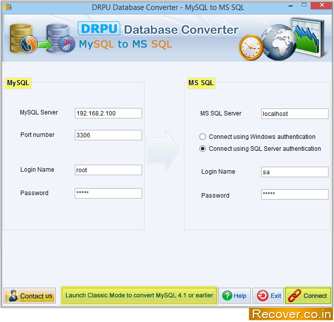 DB Connection Wizard DB Connection Wizard