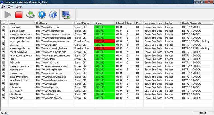 Screenshot of Website Performance Analyzer Tool