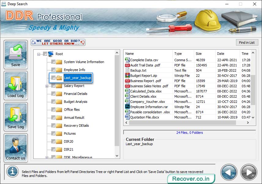 DDR Professional Data Recovery Software