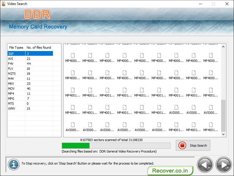 Recover Memory Card Data screenshot